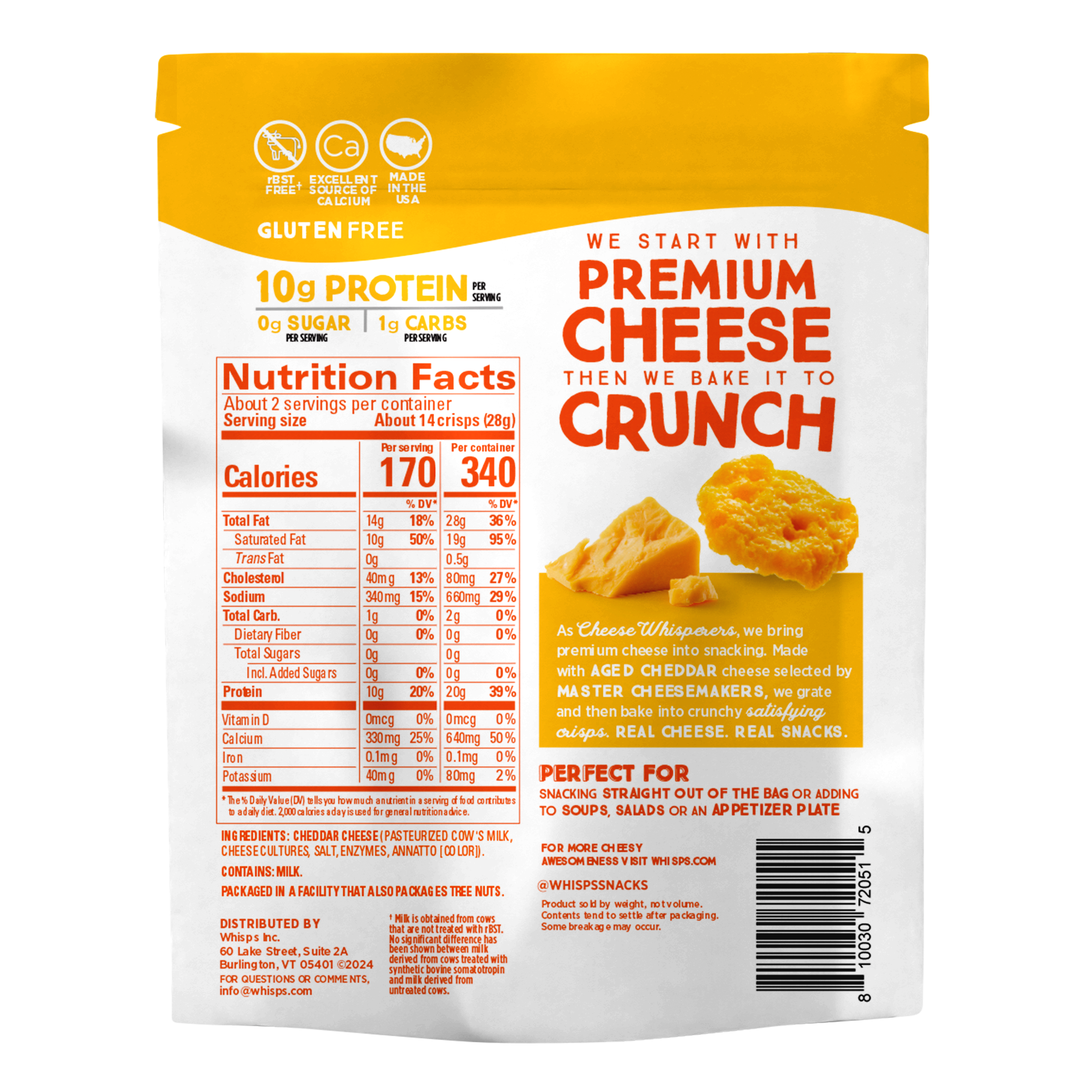 Cheddar Cheese Crisps 1.9 oz