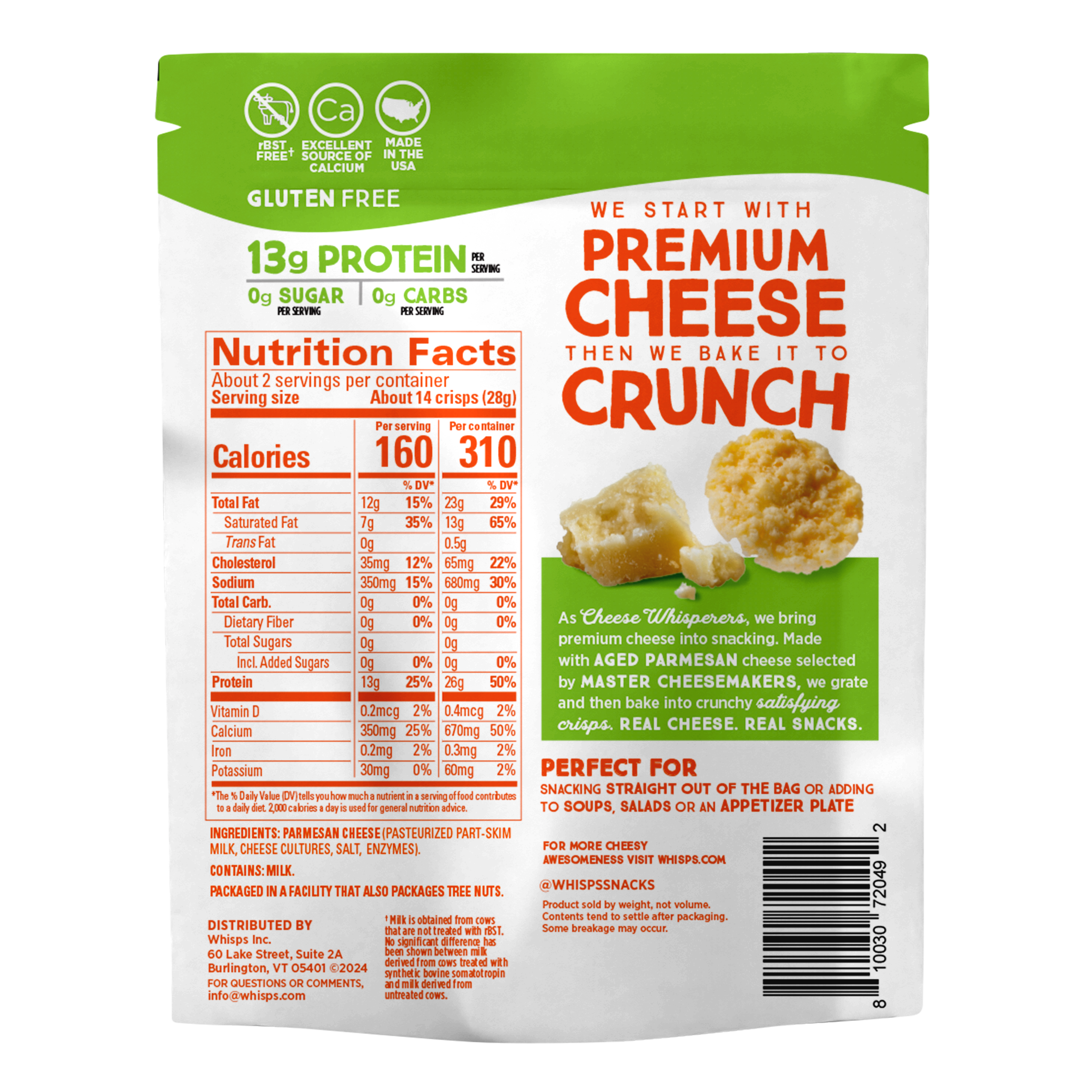 Parmesan Cheese Crisps 1.95 oz