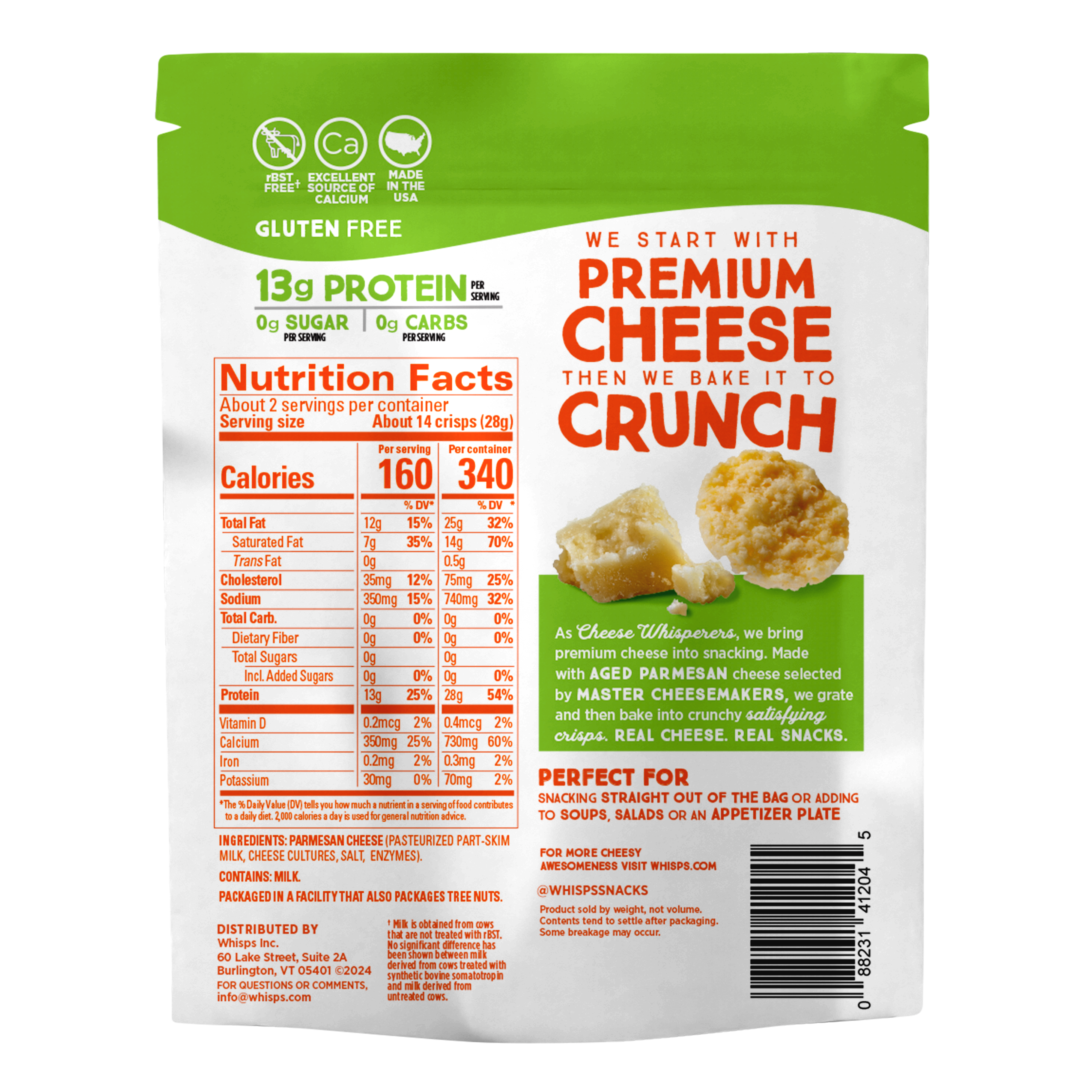 Parmesan Cheese Crisps 2.12 oz
