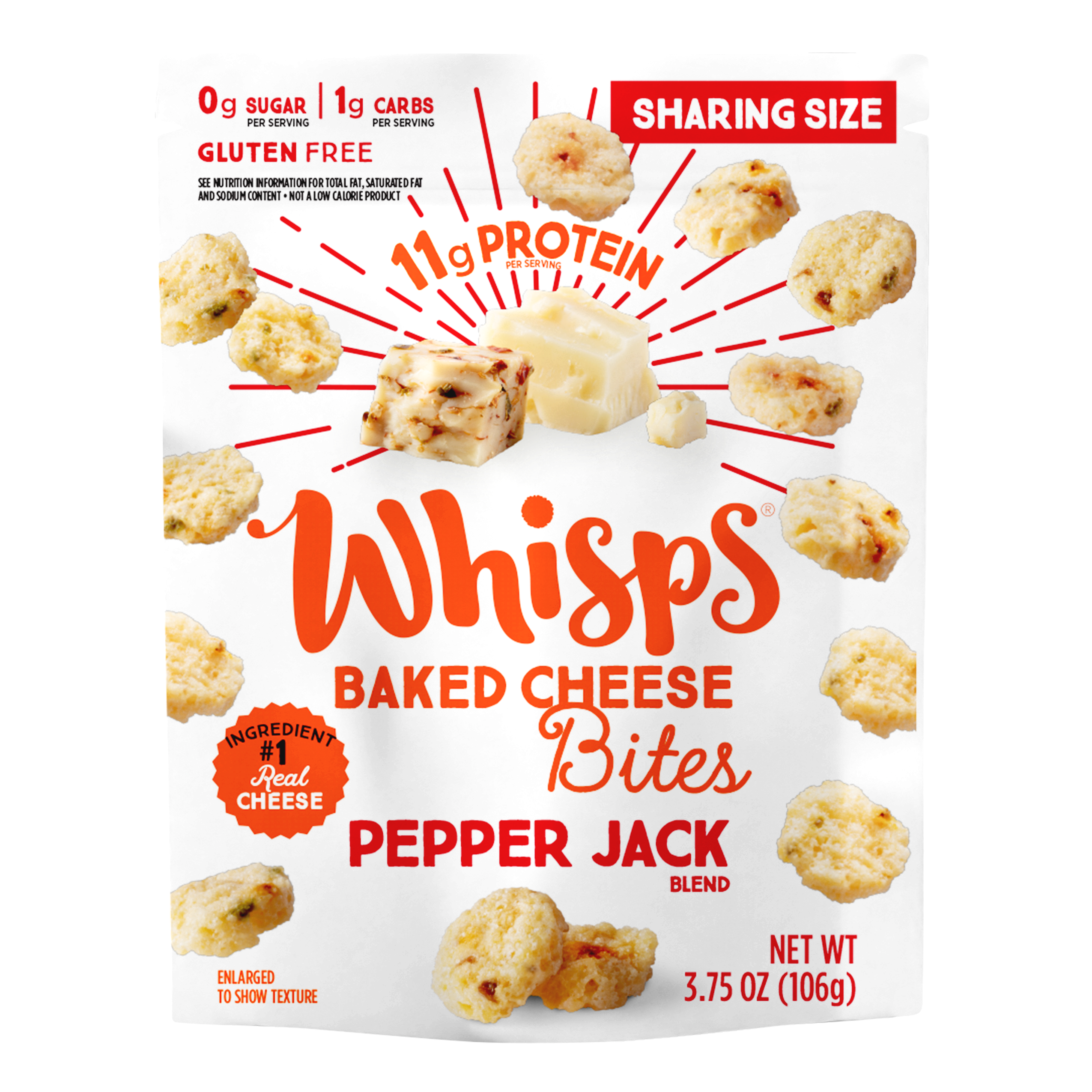 Asiago and Pepper Jack Cheese Crisps 3.75 oz