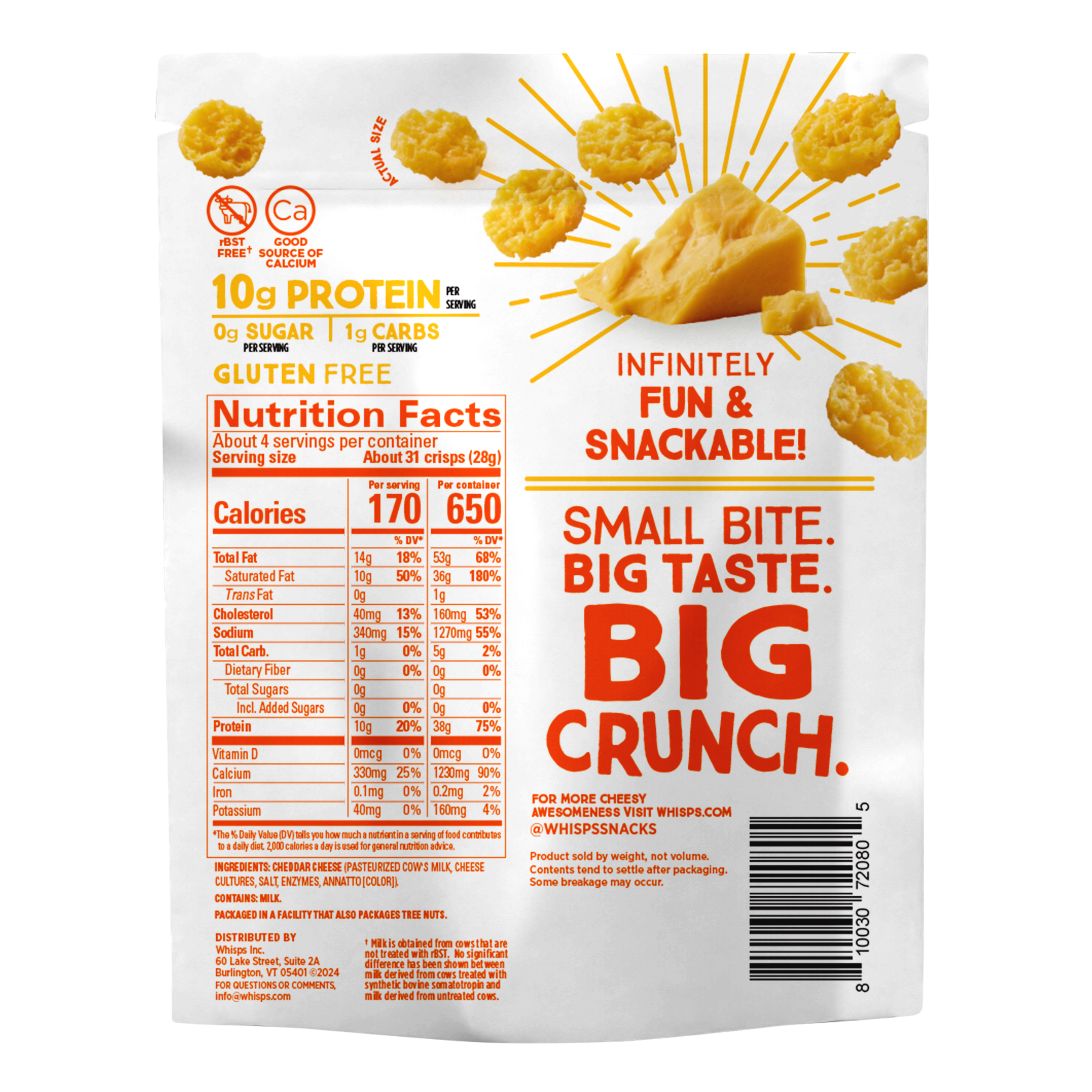 Cheddar Cheese Crisps 3.75 oz