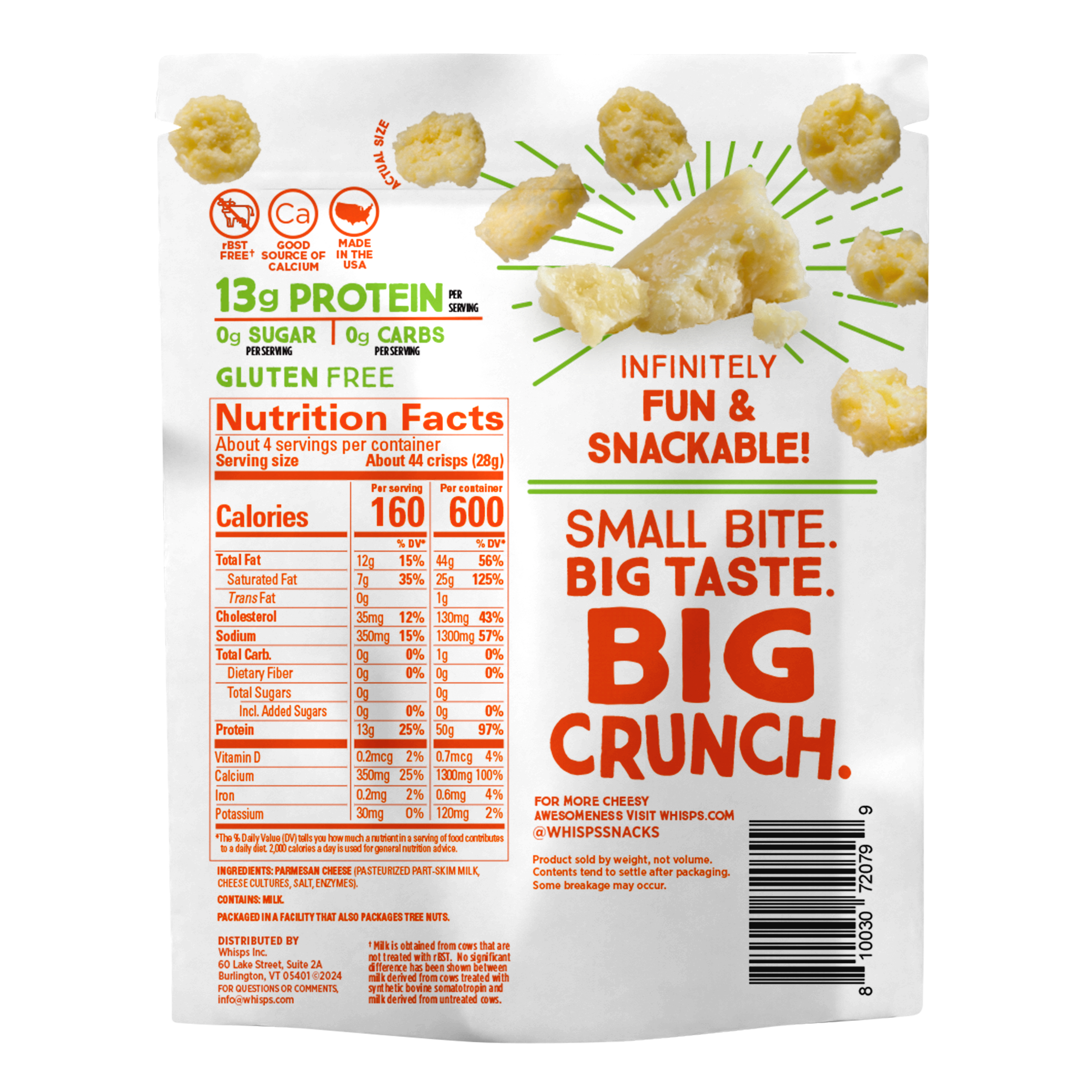 Parmesan Cheese Crisps 3.75 oz