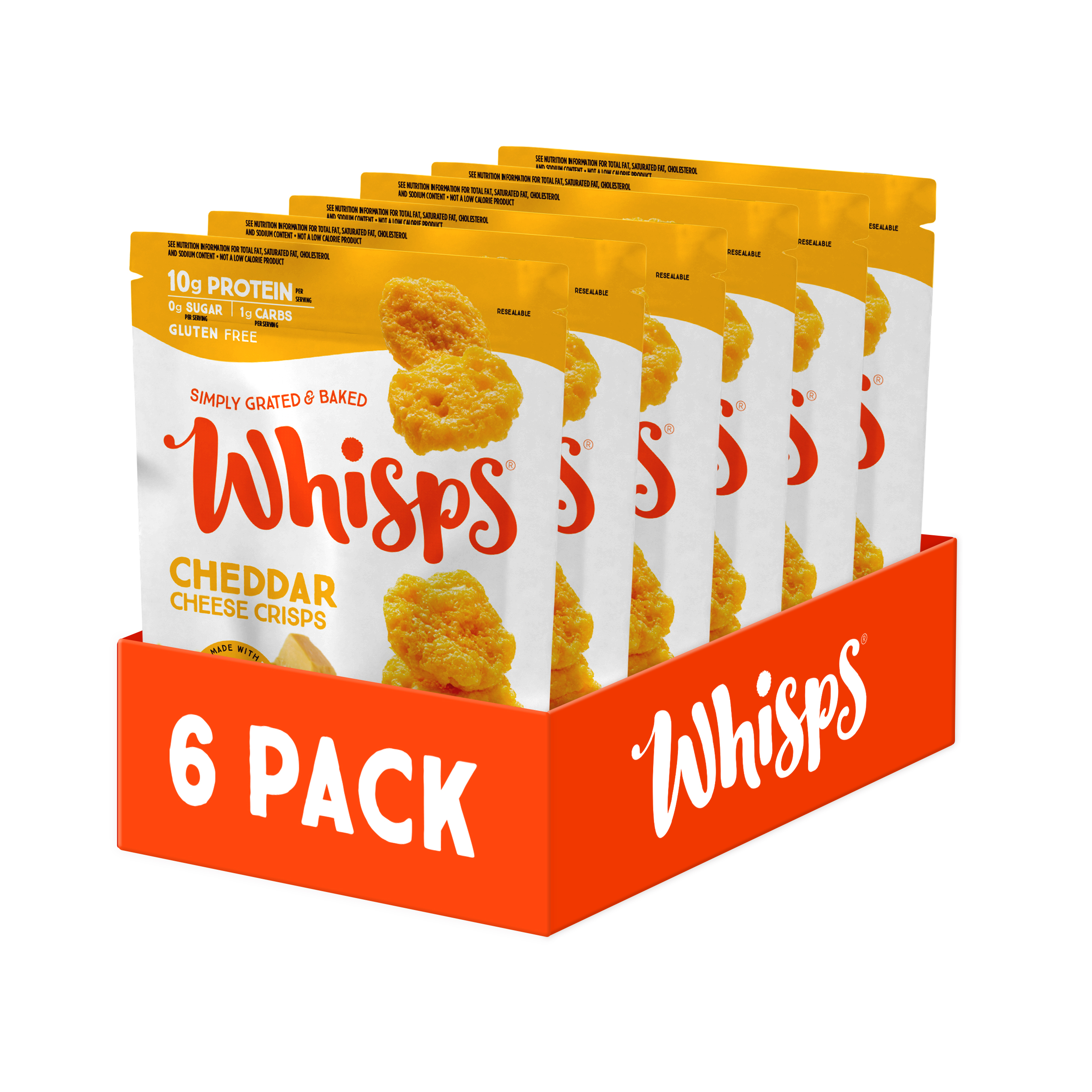 Cheddar Cheese Crisps 2.12 oz • 6 Pack